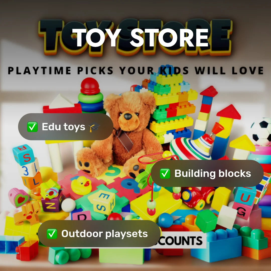 🧸 GreatSpace Discounts Toy Store – Playtime Picks Your Kids Will Love 🎈