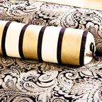 King 12 Piece Cotton Polyester Comforter Set Black Gold Paisley - GreatSpace Discounts