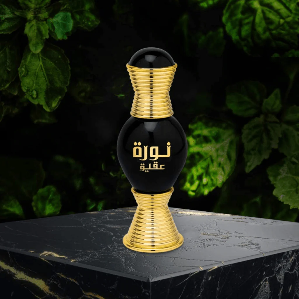 Swiss Arabian Noora Onyx Perfume Oil 0.4oz Alcohol-Free, Rose & Leather Notes