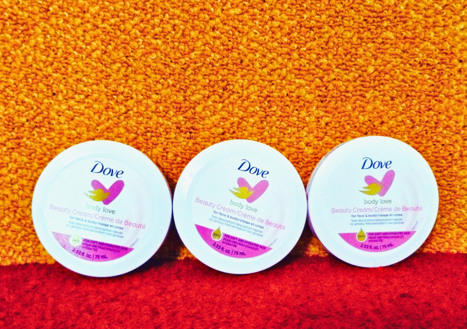 Dove Beauty Love Triple Pack - Body Cream 75 ml Each (3-Pack)