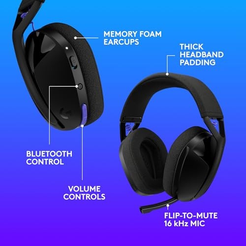 Logitech G321 Lightspeed Wireless Bluetooth Gaming Headset with Dynamic Comfort