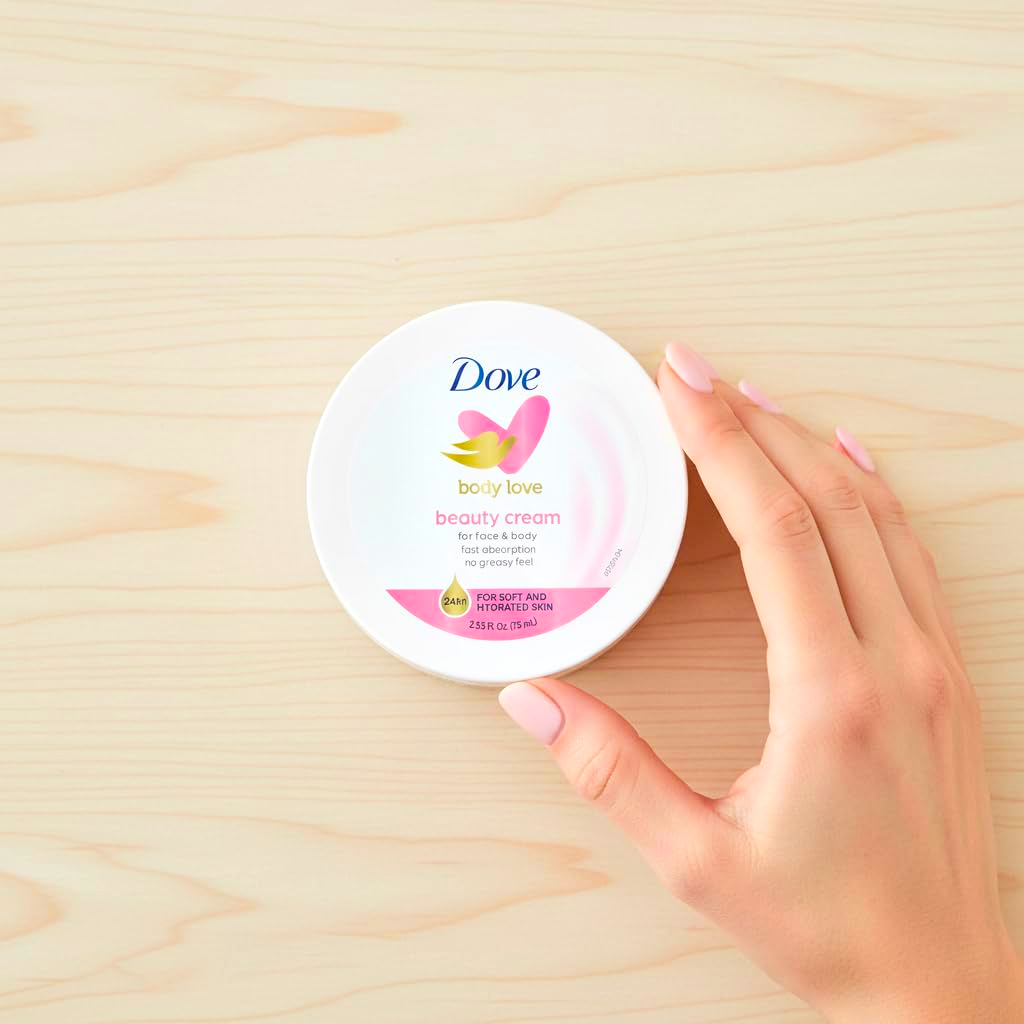 Dove Body Love Beauty Cream for Face & Body – 2.53 fl oz (1 Pack)