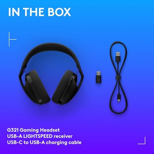 Logitech G321 Lightspeed Wireless Bluetooth Gaming Headset with Dynamic Comfort