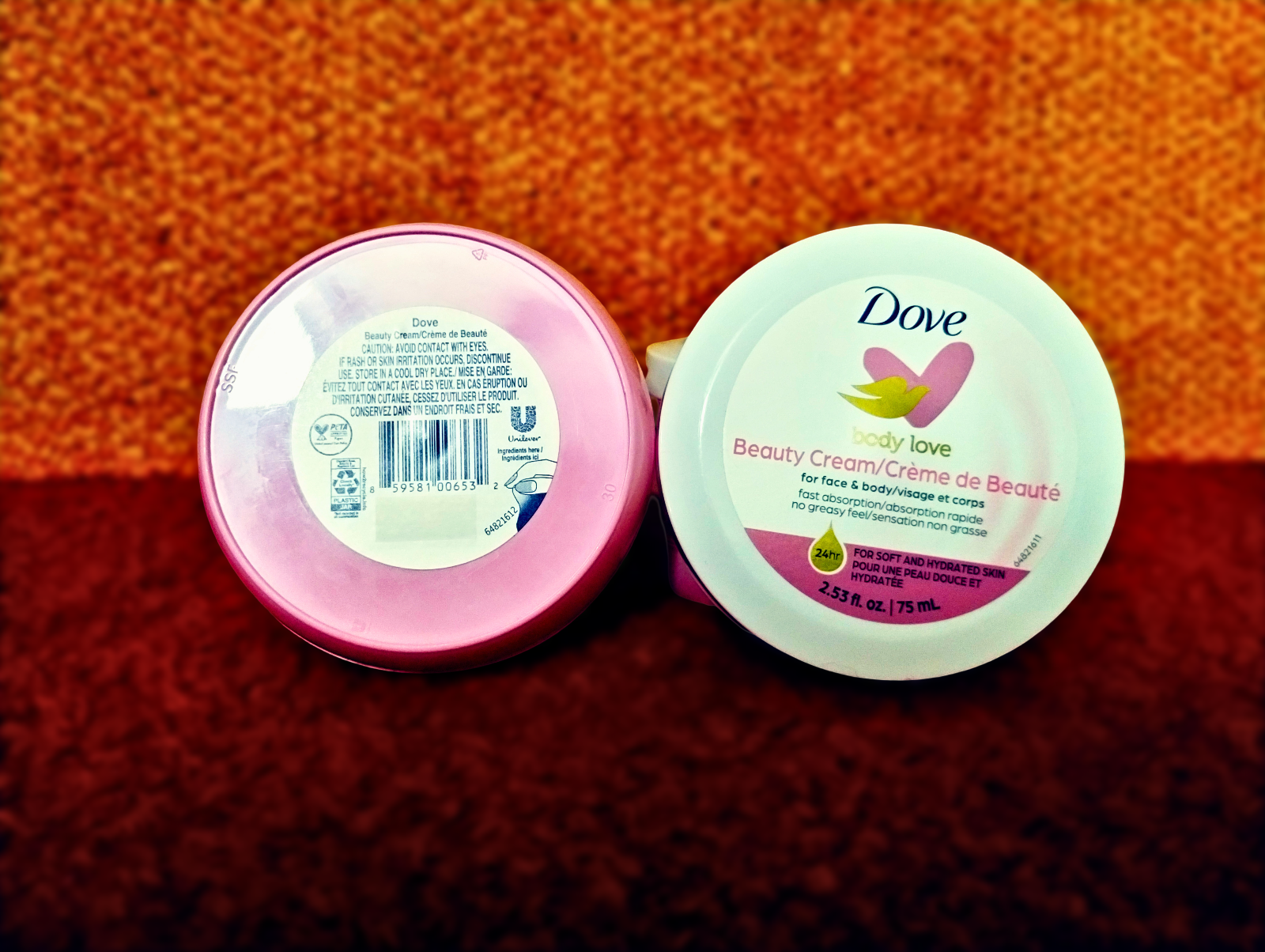 Dove Beauty Cream Body Love Twin Pack – Soft, Hydrated Skin, 75 ml each (2 Pack)
