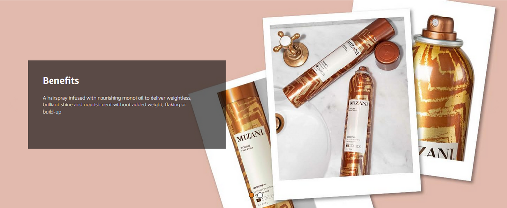 MIZANI Styling HD SHYNE Lightweight Sheen Spray, Oil-Free, 9 oz