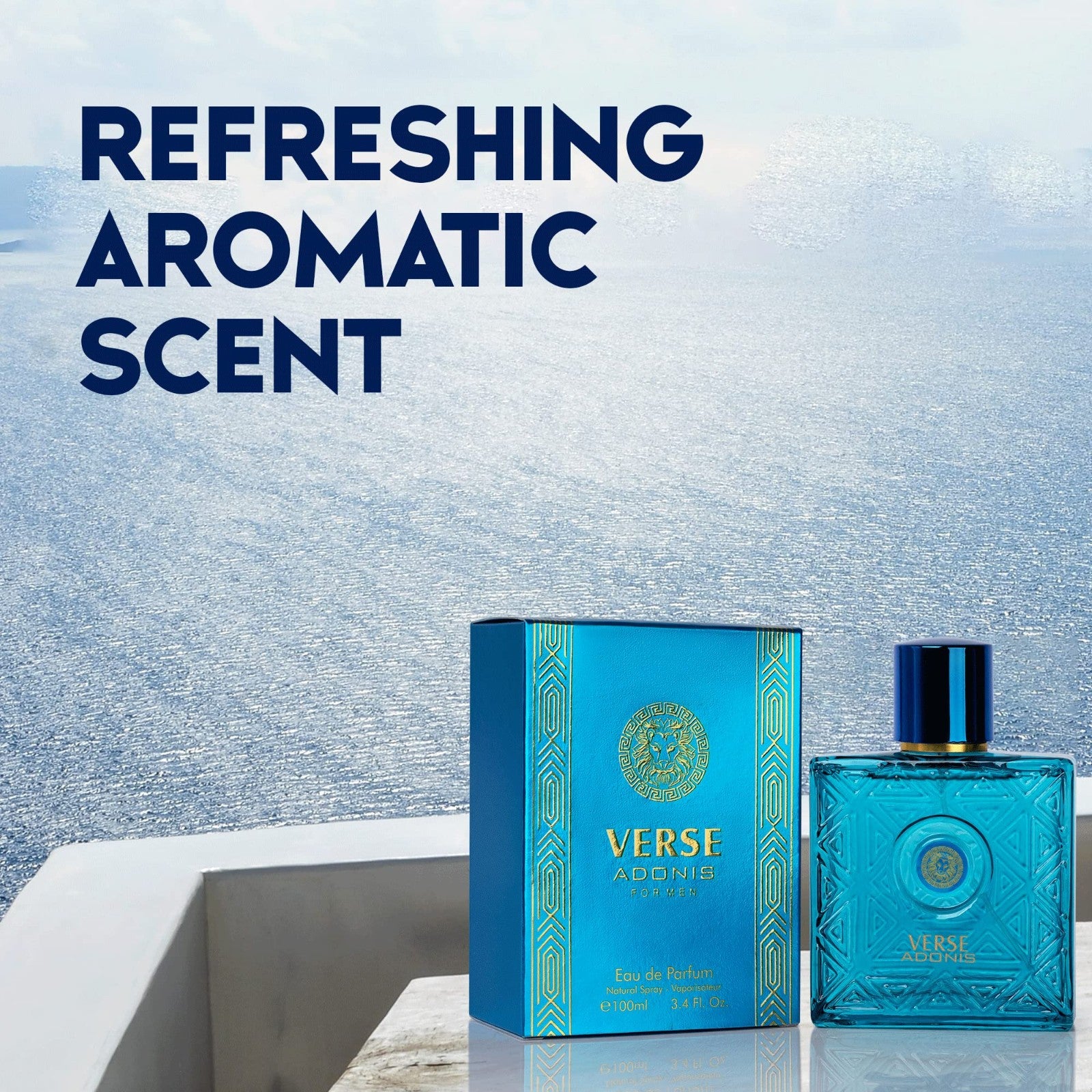 NovoGlow Verse Adonis Eau De Parfum for Men 3.4 Fl. Oz. 100ml Men's Perfume