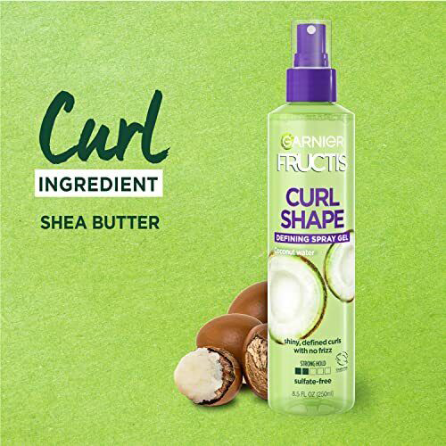 3pk Garnier Fructis Curl Shape Defining Spray Gel for Curly Hair, 8.5 OZ