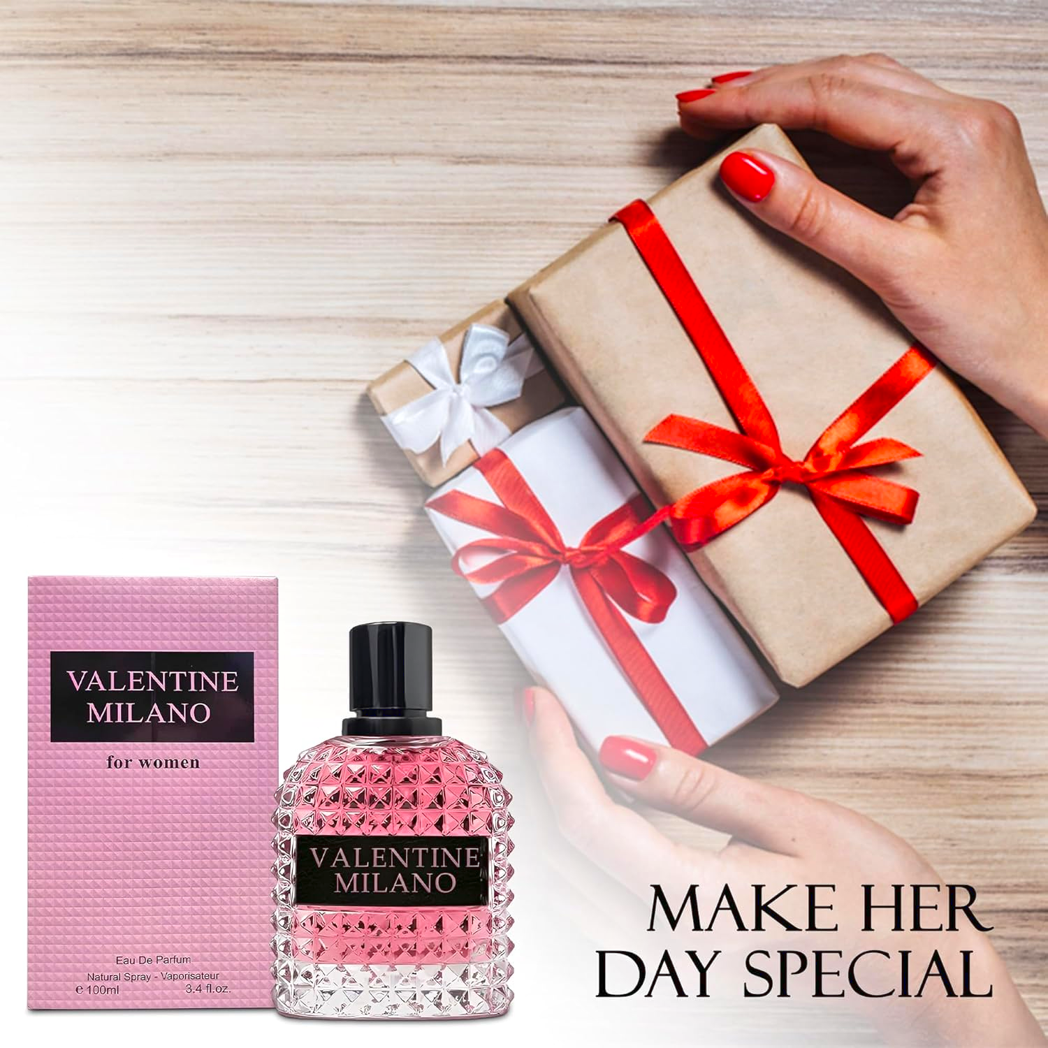 AFLUXE Valentine Milano Women Perfume 3.4 oz Romantic Floral EDP