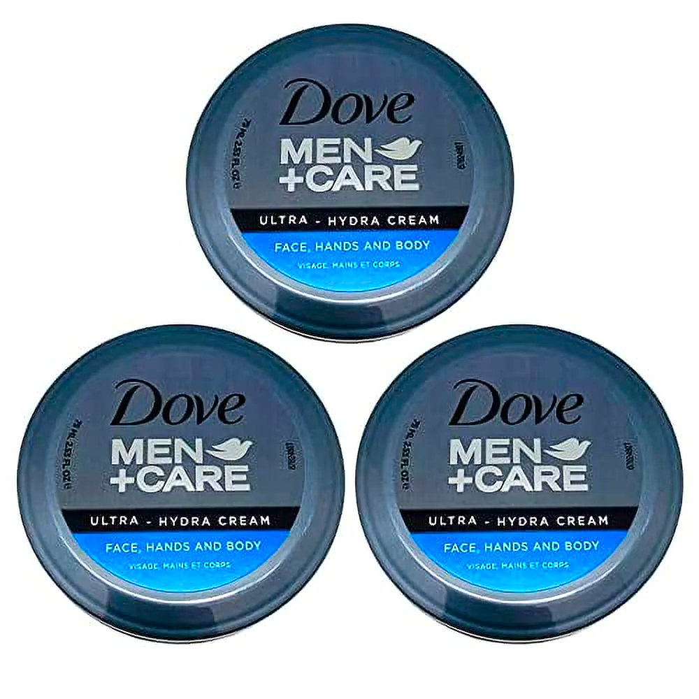 Dove Men+Care Ultra Hydra Cream for Face, Hands & Body – Pack of 3