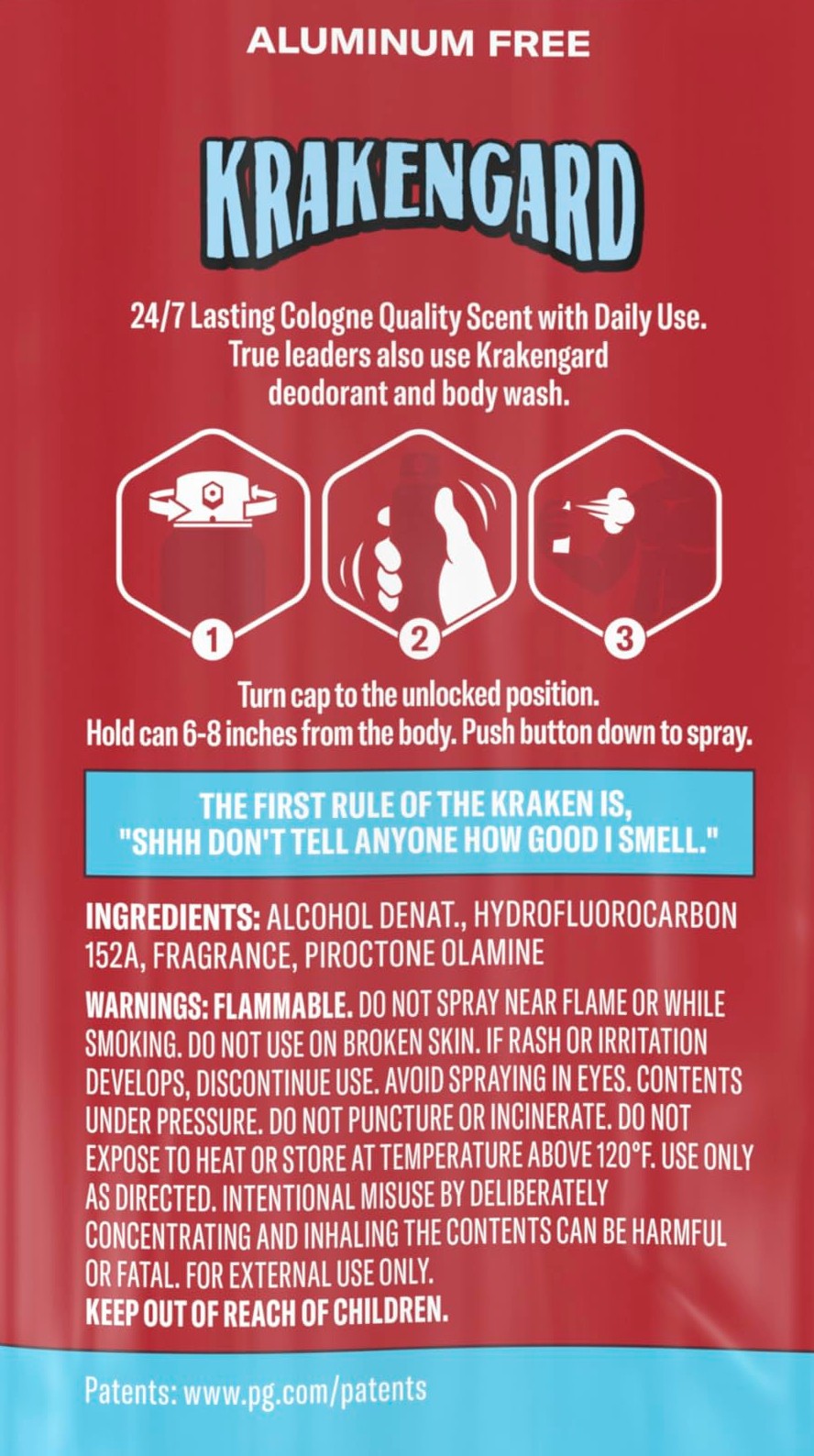 Old Spice KrakenGard Aluminum Free Body Spray