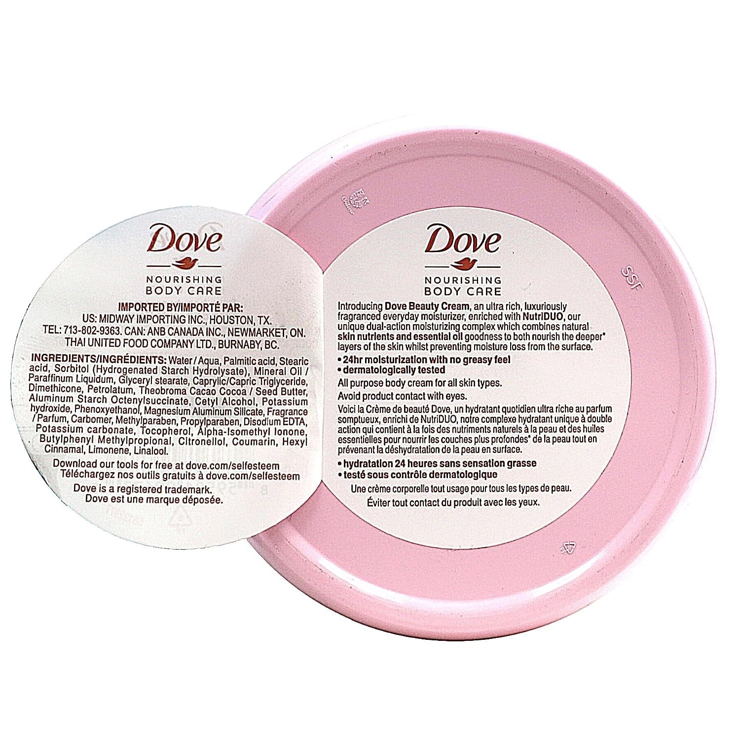 Dove Beauty Love Triple Pack - Body Cream 75 ml Each (3-Pack)