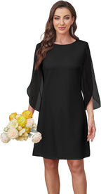 RUMIA Womens Cocktail Dresses Flutter Sleeve Wedding Guest Dresses for Women 2025 Trendy