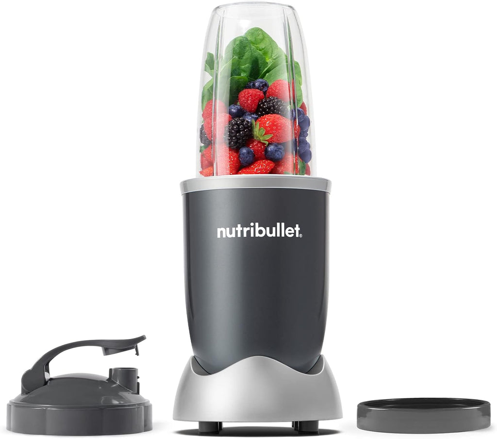 nutribullet Personal Blender, Shakes, Smoothies, Food Prep, and Frozen Blending, 24 Ounces, 600 Watt, Gray, NBR-0601WM - GreatSpace Discounts