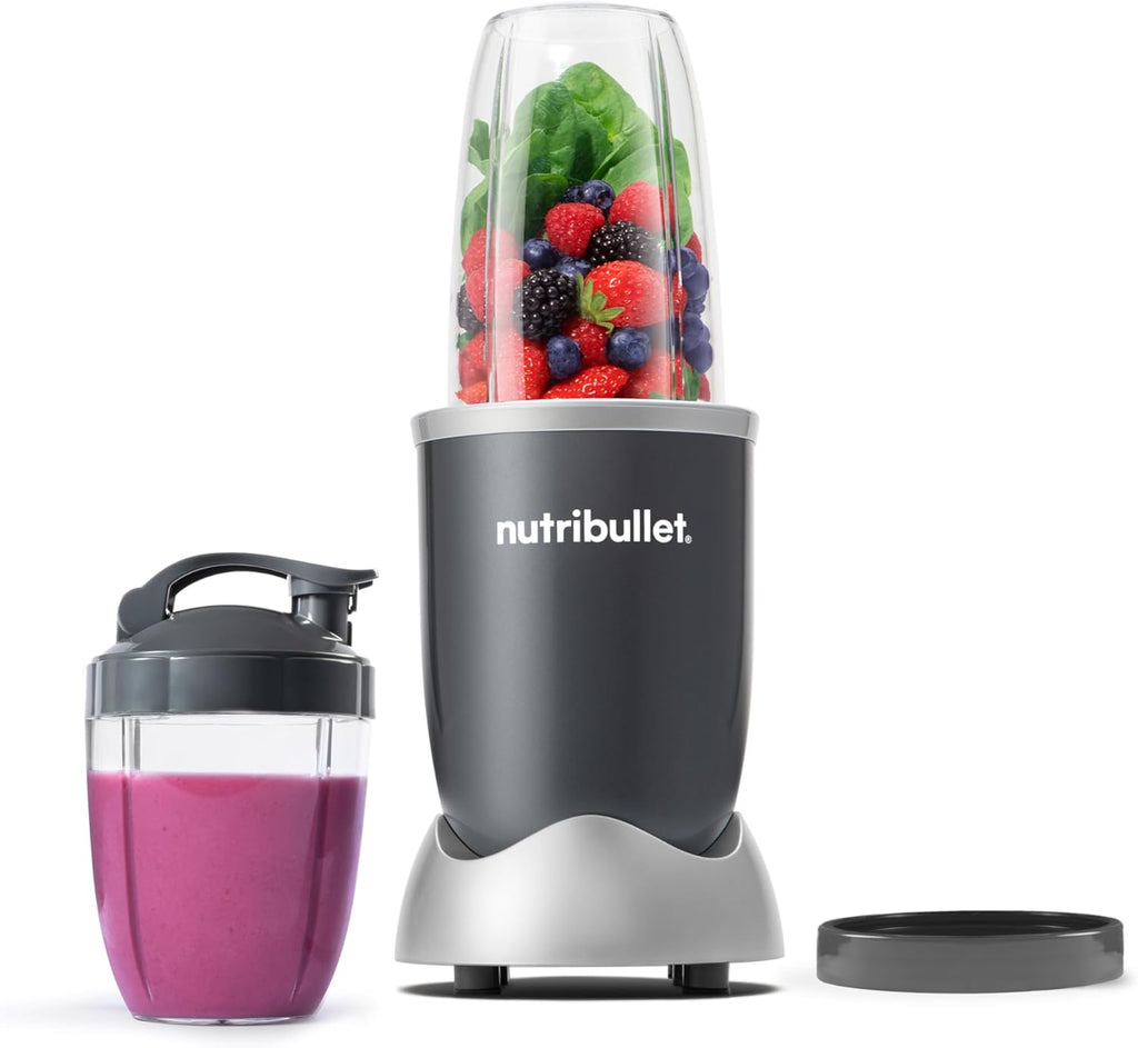 nutribullet Personal Blender, Shakes, Smoothies, Food Prep, and Frozen Blending, 24 Ounces, 600 Watt, Gray, NBR-0601WM - GreatSpace Discounts