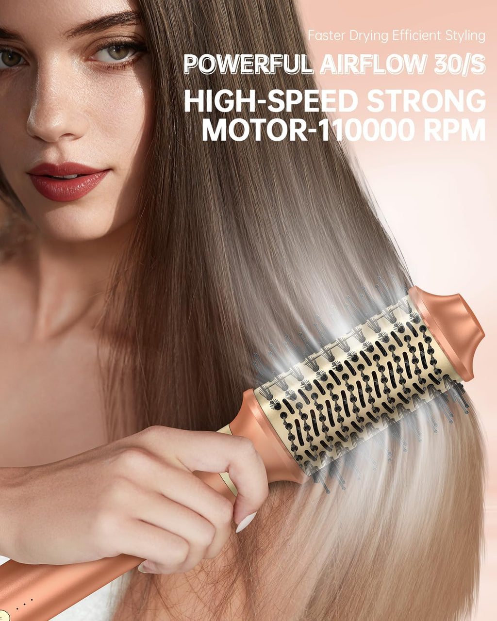 [Dual Voltage] webeauty 6 in 1 Hot Air Styler, High-Speed Negative Ionic Hair Dryer with Auto Curlers, Professional Blow Dryer Brush, Diffuser, Volumizer Multiple Styling, No Heat Damage - GreatSpace Discounts