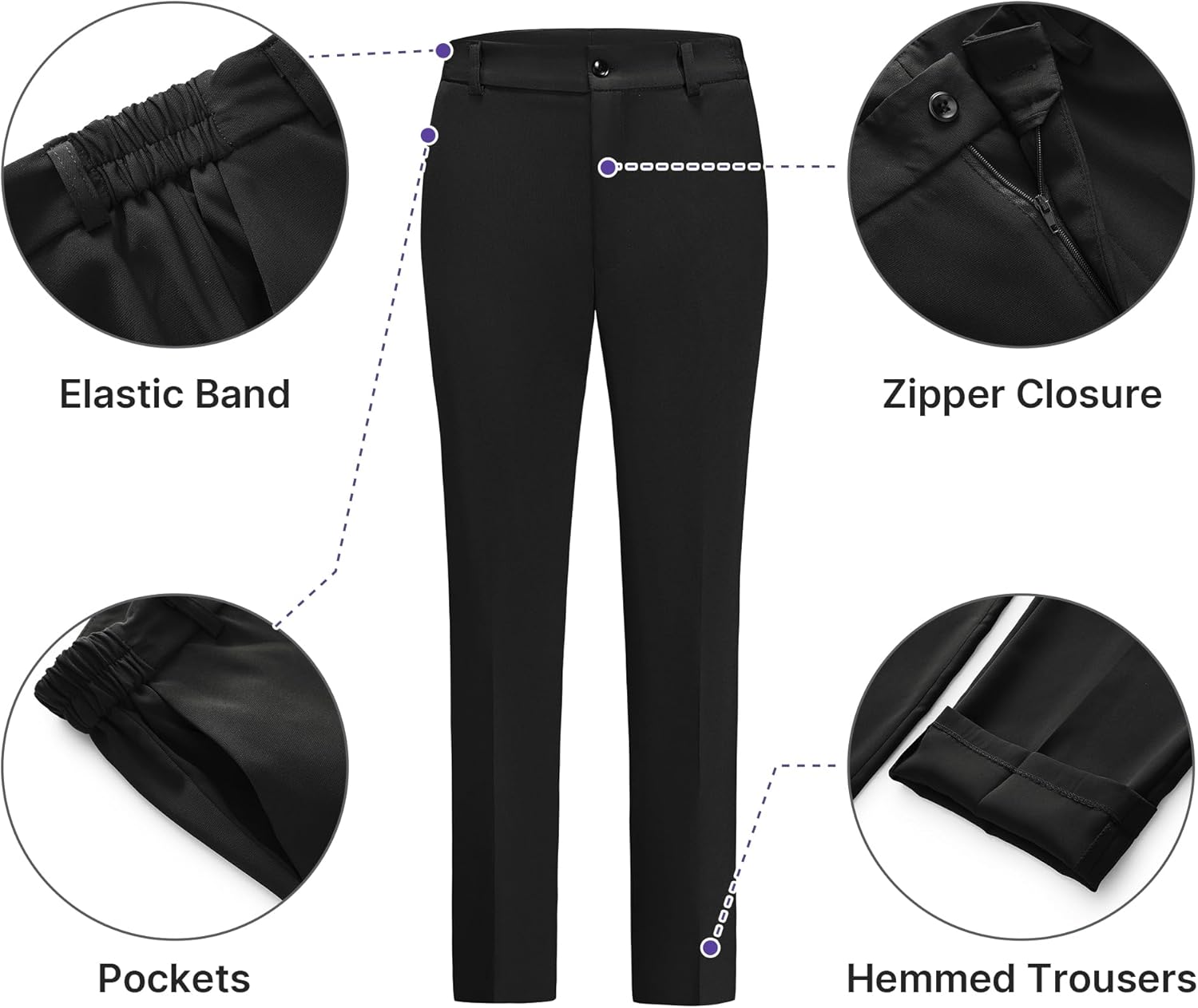 Women's Pants Suit 2 Piece Set Smil Fit Jacket Shawl Sollar Blazer Dress for Women - GreatSpace Discounts