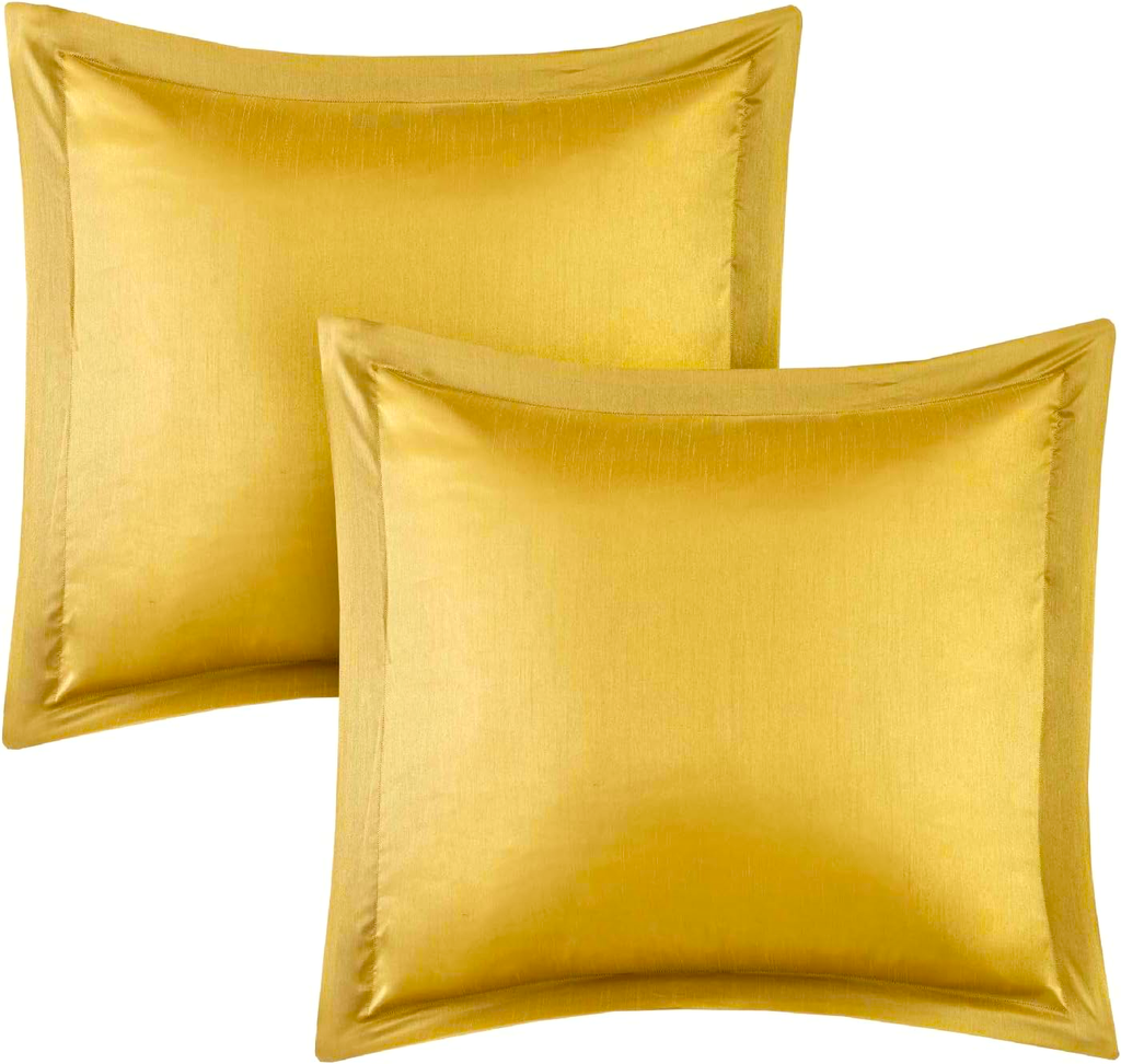 Madison Park Essentials Brystol 24 Piece Comforter Set King Red Faux Silk Jacquard Paisley All Season Bedding