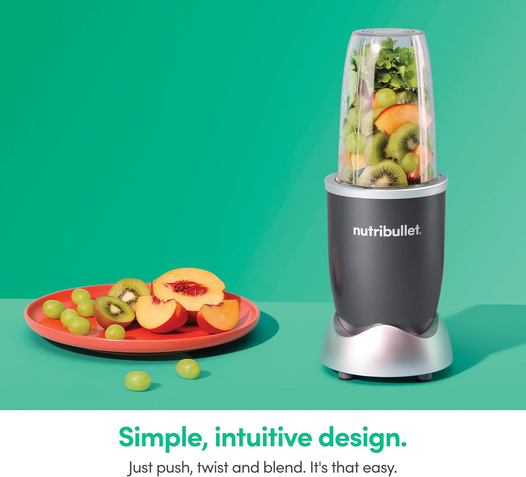 nutribullet Personal Blender, Shakes, Smoothies, Food Prep, and Frozen Blending, 24 Ounces, 600 Watt, Gray, NBR-0601WM - GreatSpace Discounts