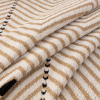 Chenille Sofa Throw Cover, Textured Chevron Decorative Couch Blanket for Living Room