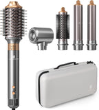 [Dual Voltage] webeauty 6 in 1 Hot Air Styler, High-Speed Negative Ionic Hair Dryer with Auto Curlers, Professional Blow Dryer Brush, Diffuser, Volumizer Multiple Styling, No Heat Damage - GreatSpace Discounts