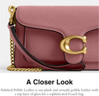 Polished Pebbled Leather Tabby Chain Crossbody 19