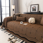 Chenille Couch Throw Cover Decorative Herringbone Sofa Blanket Protector for Couch