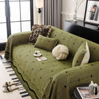 Chenille Couch Throw Cover Decorative Herringbone Sofa Blanket Protector for Couch