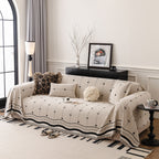 Chenille Couch Throw Cover Decorative Herringbone Sofa Blanket Protector for Couch