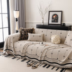 Chenille Couch Throw Cover Decorative Herringbone Sofa Blanket Protector for Couch