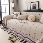 Chenille Couch Throw Cover Decorative Herringbone Sofa Blanket Protector for Couch