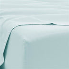 Twin XL Aqua 4 Piece Wrinkle Resistant Microfiber Polyester Sheet Set - GreatSpace Discounts
