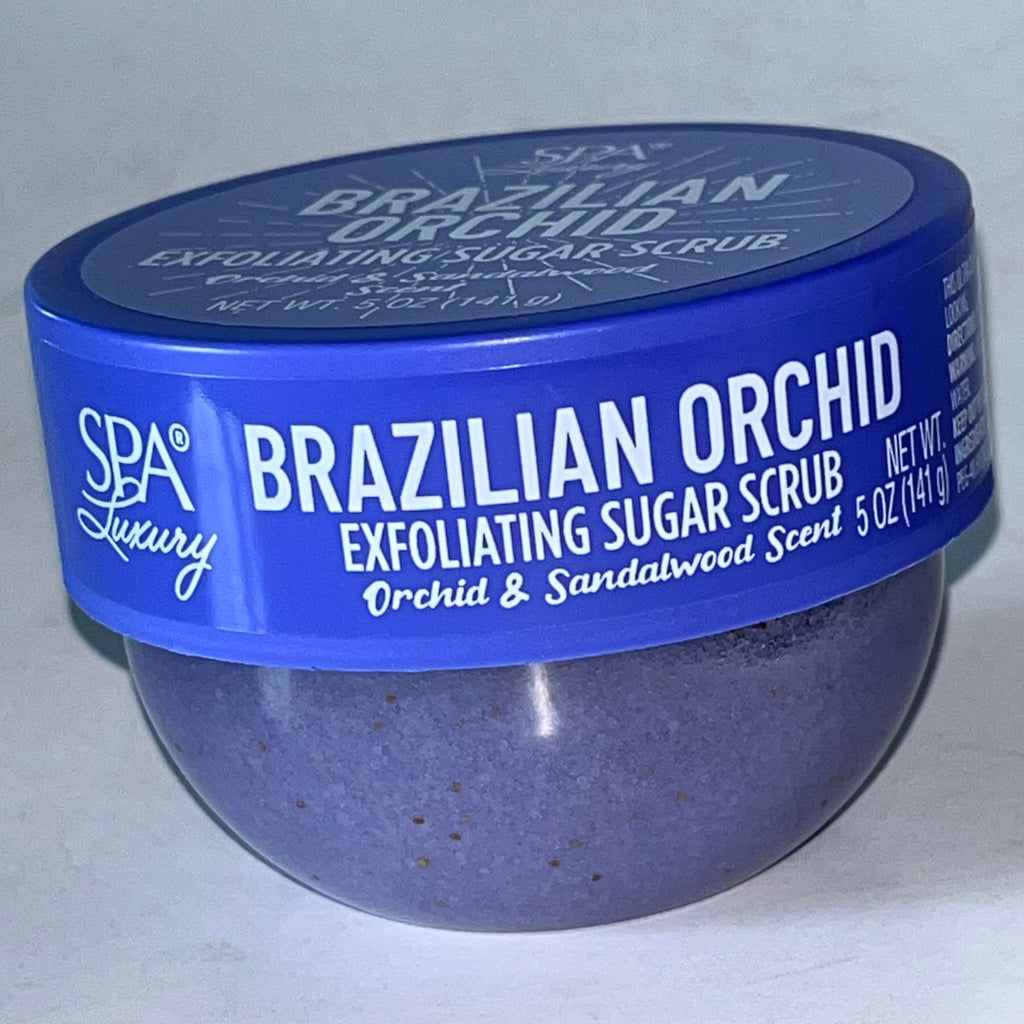 SPA Luxury Brazilian Orchid Exfoliating Sugar Scrub, 141g Each - Pack of 2