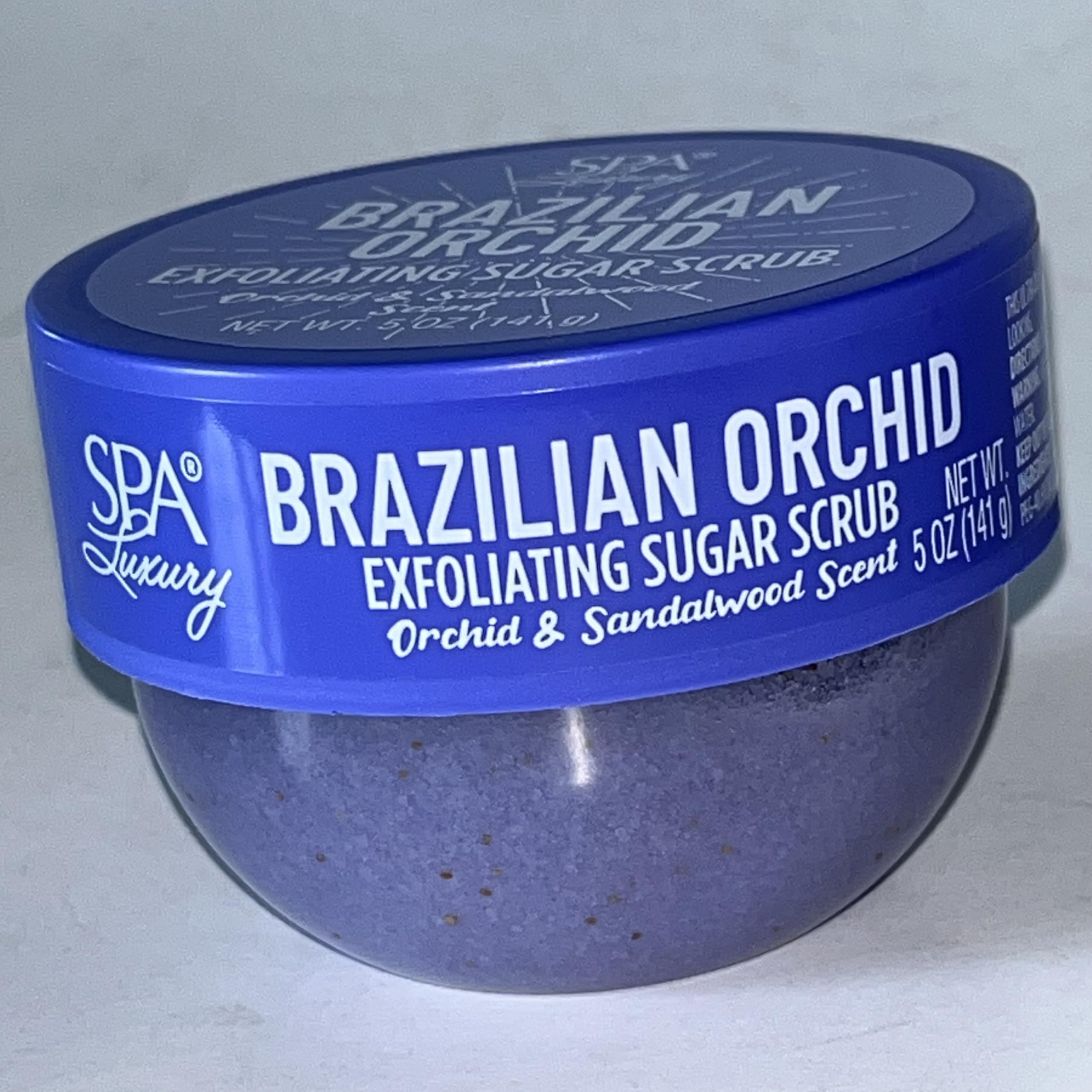 SPA Luxury Brazilian Orchid Exfoliating Sugar Scrub, 141g Each - Pack of 2