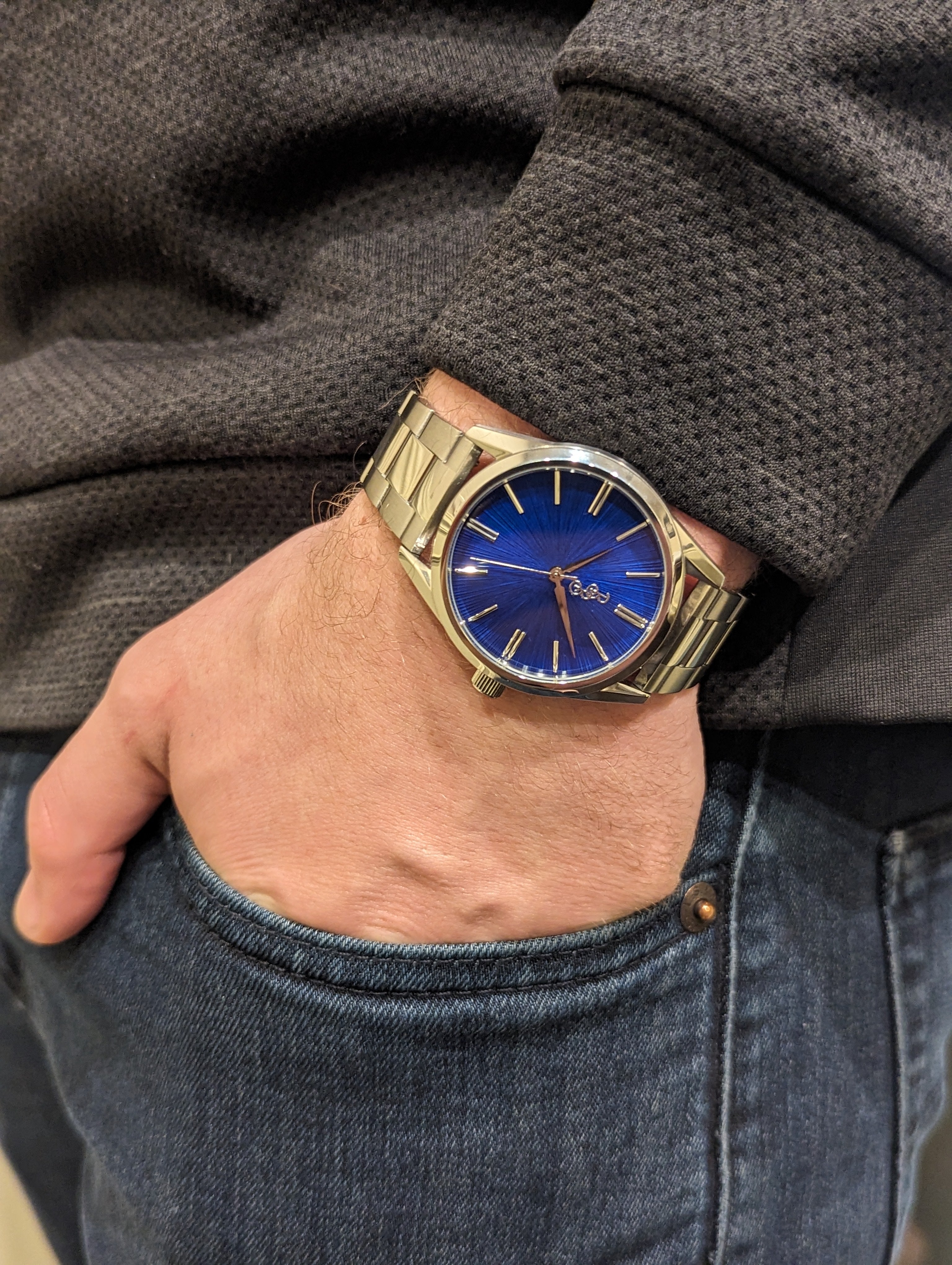 Blue Sunburst Watch - GreatSpace Discounts