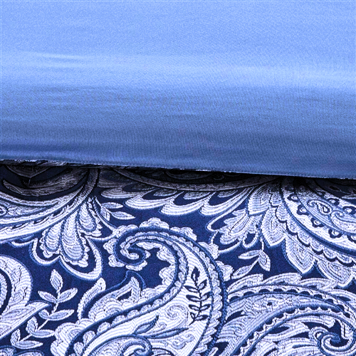 California King 12-piece Reversible Microfiber Comforter Set Navy Blue White - GreatSpace Discounts