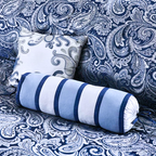 California King 12-piece Reversible Microfiber Comforter Set Navy Blue White - GreatSpace Discounts