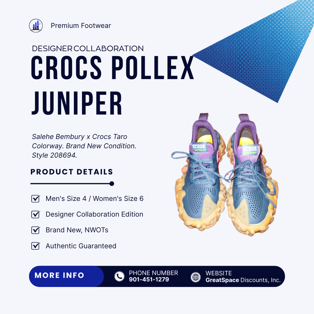 Crocs Pollex Juniper Taro by Salehe Bembury – Men’s US 4 / Women’s US 6