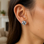 Sterling Silver Polished Love Knot Earrings(10mm) - GreatSpace Discounts