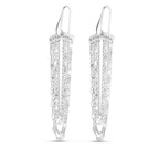 Sterling Silver Multi Strand Chain Drop Chandelier Earrings