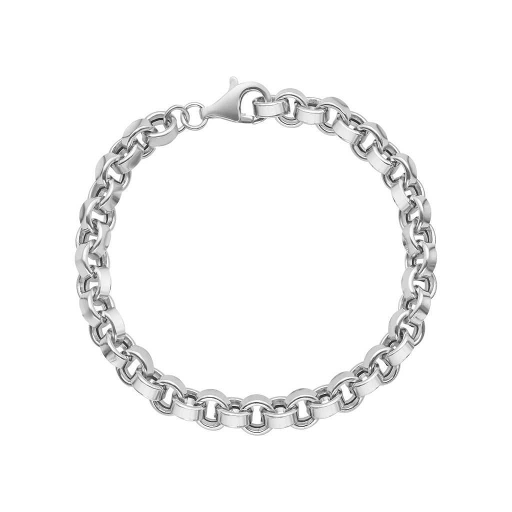 Sterling Silver Rolo Link Bracelet - GreatSpace Discounts