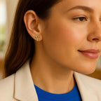 14K Yellow Gold Aries Stud Earrings - GreatSpace Discounts