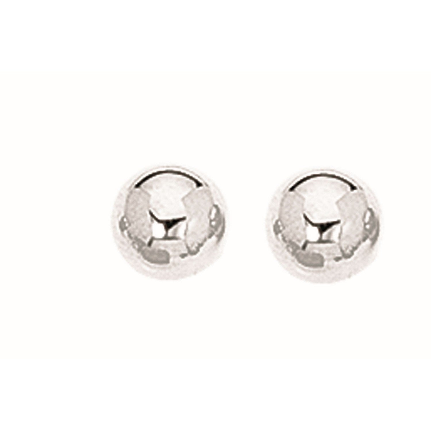 Sterling Silver Ball Stud Earrings (7.00 mm) - GreatSpace Discounts