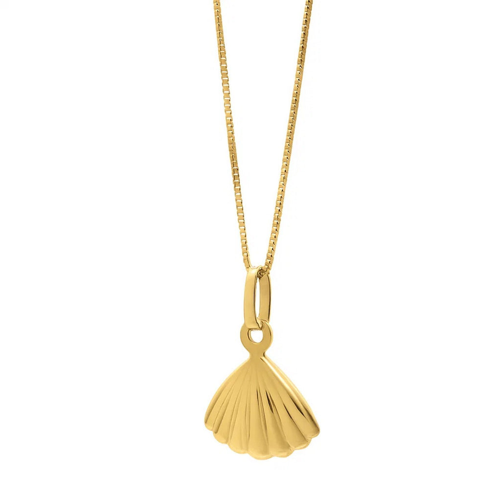Sea Shell Necklace in 10K Yellow Gold - GreatSpace Discounts