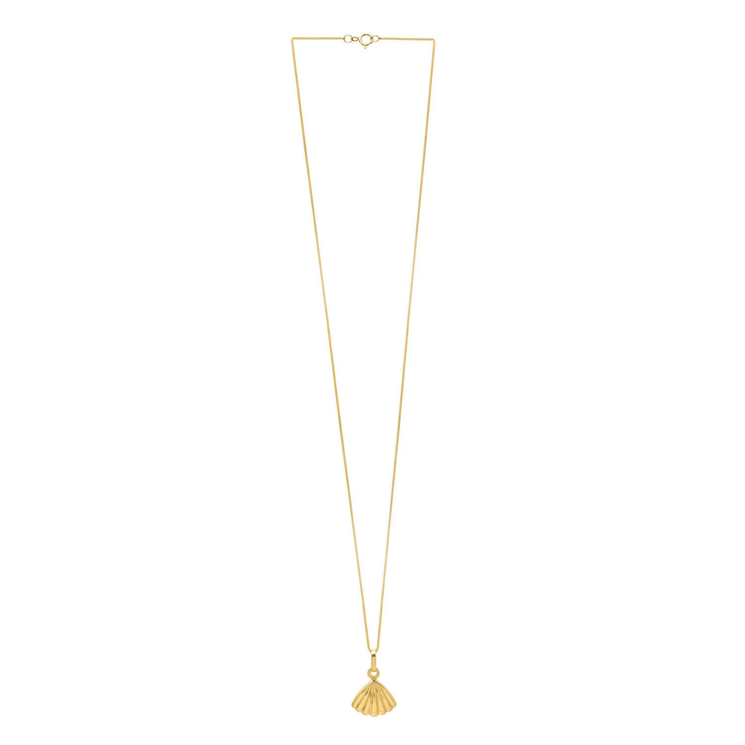 Sea Shell Necklace in 10K Yellow Gold - GreatSpace Discounts