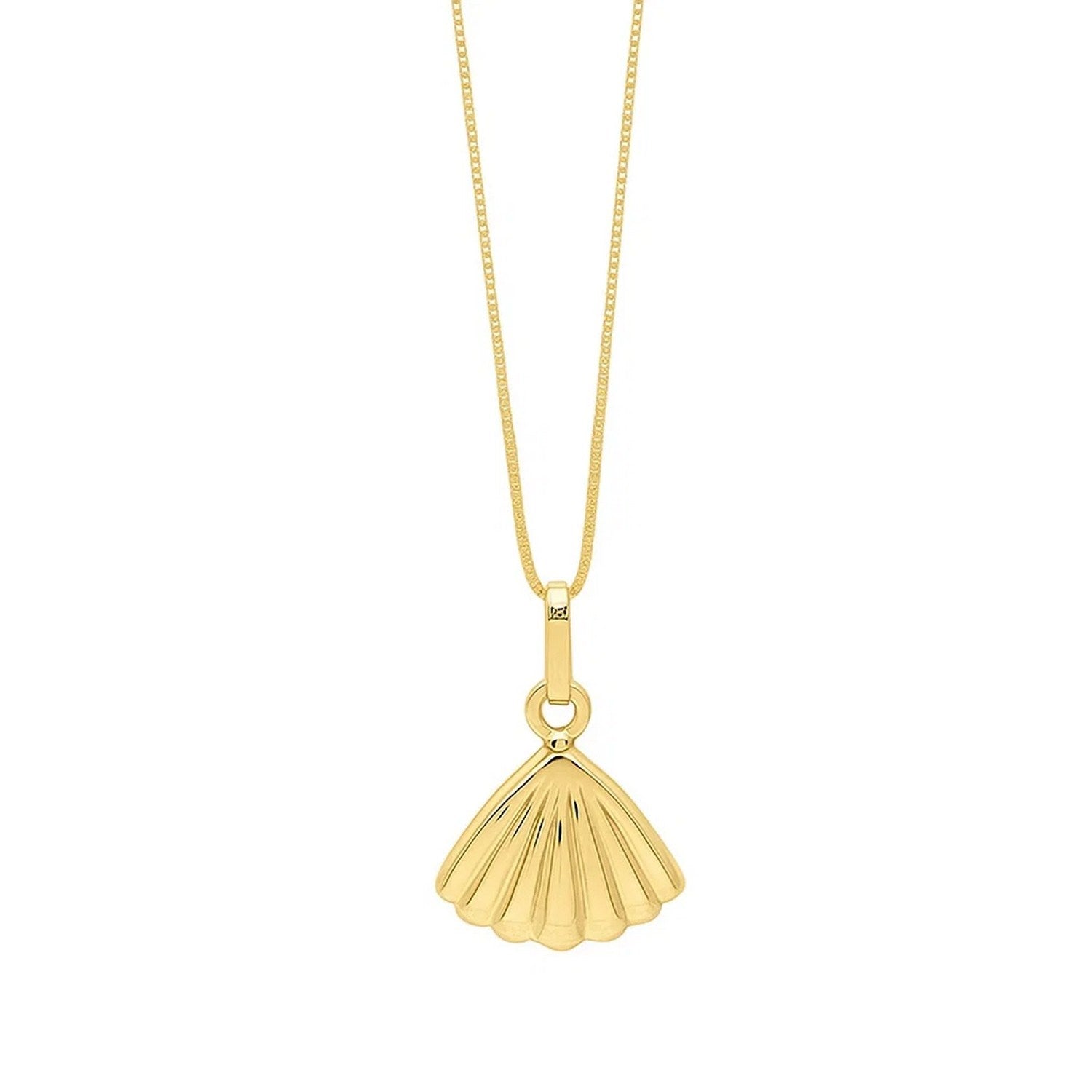 Sea Shell Necklace in 10K Yellow Gold - GreatSpace Discounts