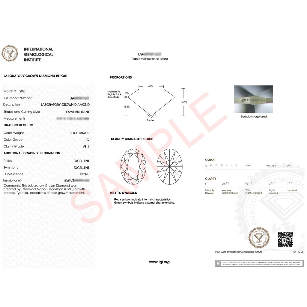 2 Carat Oval Lab Grown IGI G/VS1 Diamond Solitaire Ring in 10K Yellow Gold - GreatSpace Discounts