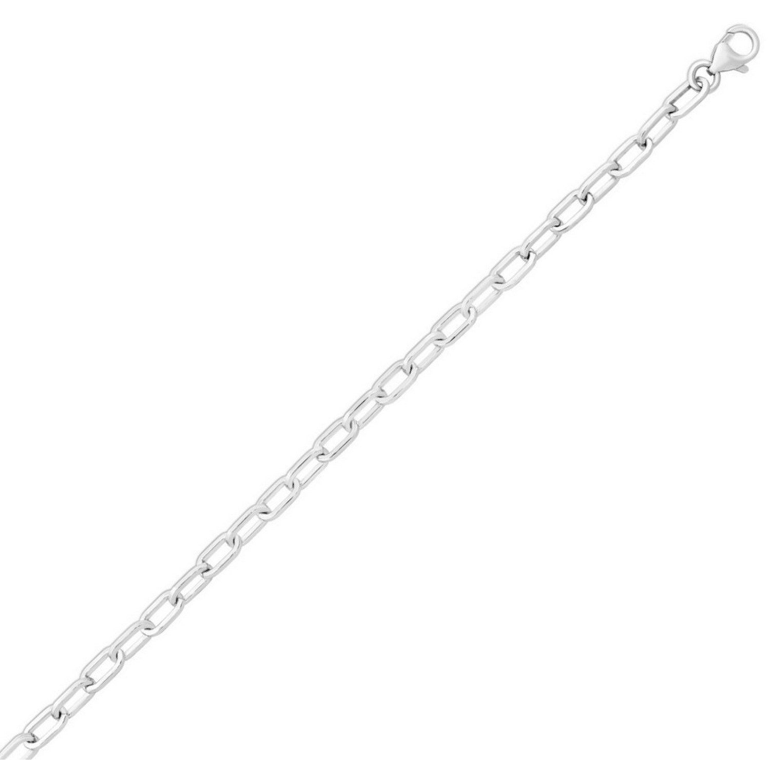 Sterling Silver Squared Paperclip Chain (10.20 mm) - GreatSpace Discounts