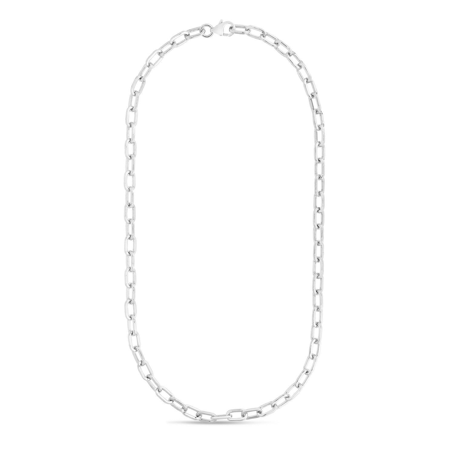 Sterling Silver Squared Paperclip Chain (10.20 mm) - GreatSpace Discounts