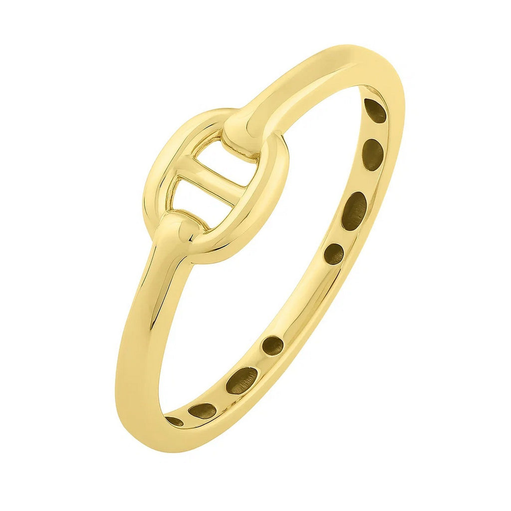 Mariner Link Style Ring in 14K Yellow Gold