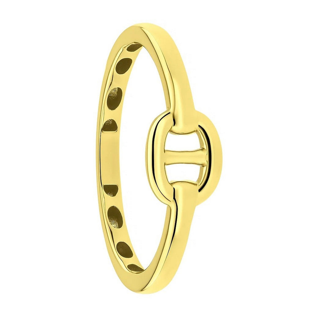 Mariner Link Style Ring in 14K Yellow Gold